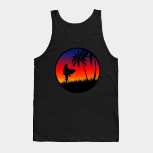 Surfer Sunset Tank Top